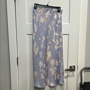 In Bloom Lavender and Cream Pencil Skirt